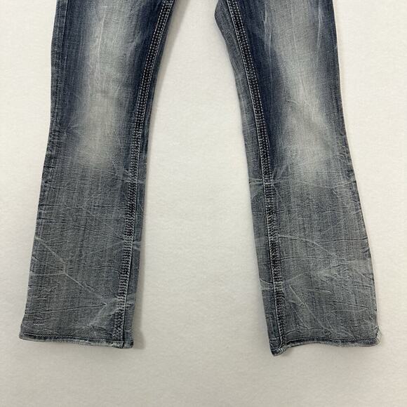 Rock Revival Jeans Women 26 (actual 28x28) Betty Boot Cut Embroidered Western - Picture 4 of 15